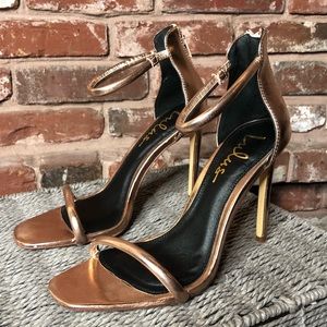 Lulu’s Rose Gold Heel with Ankle Strap